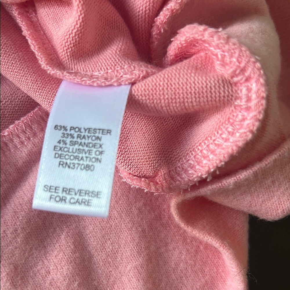 Cato new Pink Long Sleeve Top with Glitter Christmas Tree Design size 18/20W - Picture 4 of 4